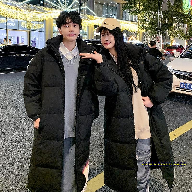 ベンチコート ジュニア レディース 中綿コート メンズ ロングコート 黒