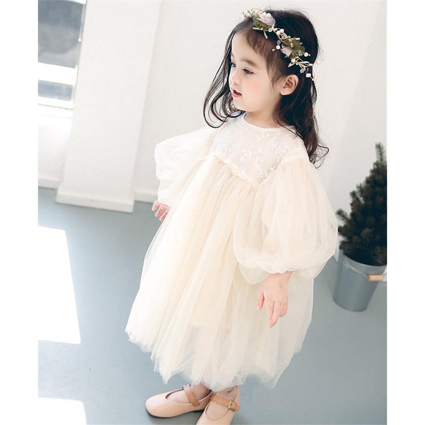 ワンピース ベビードレス 結婚式 長袖 赤ちゃん 女の子 セレモニードレス かわいい ふわふわ 春夏 秋 チュールドレス キッズドレス 子供ドレス プリンセ | ブランド登録なし | 02