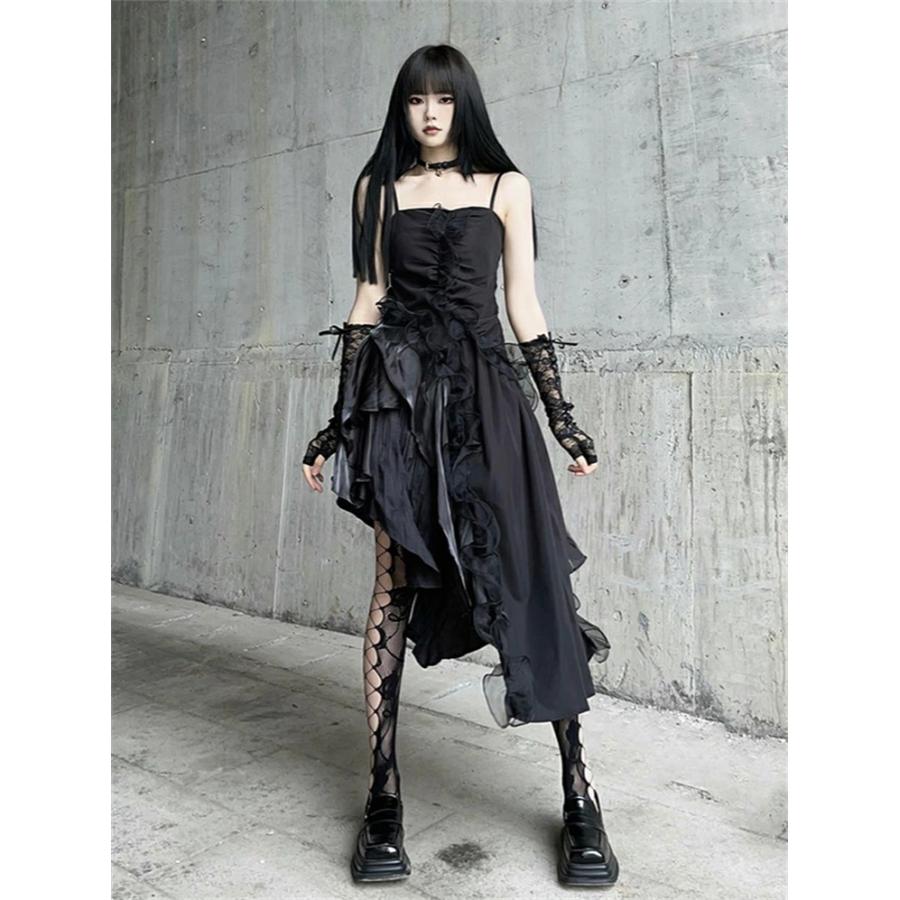 ステージ衣装 サブカル系 ブラック レディースダンス衣装 単品