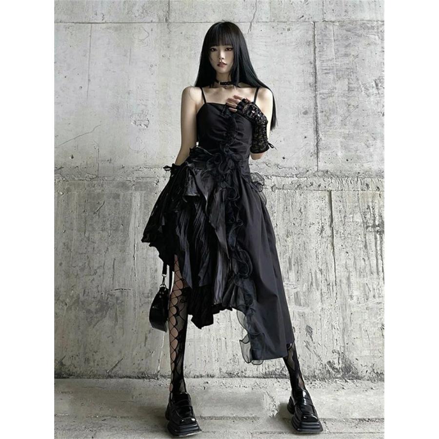 エスパン　黒いフラワー刺繍　ダンス衣装　M エスパン 黒いフラワー刺繍 ダンス衣装 M