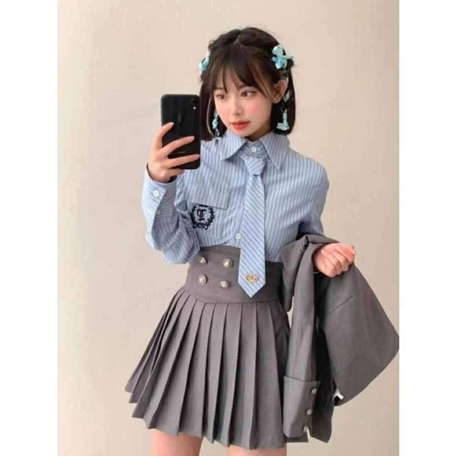 なんちゃって制服 女の子 韓国 卒業式 スーツ グレー 160 小学校女子