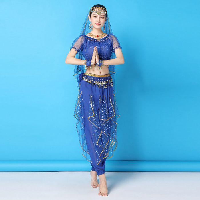 豪華 ベリーダンス衣装 セットアップ キラキラ 舞台ステージ衣装