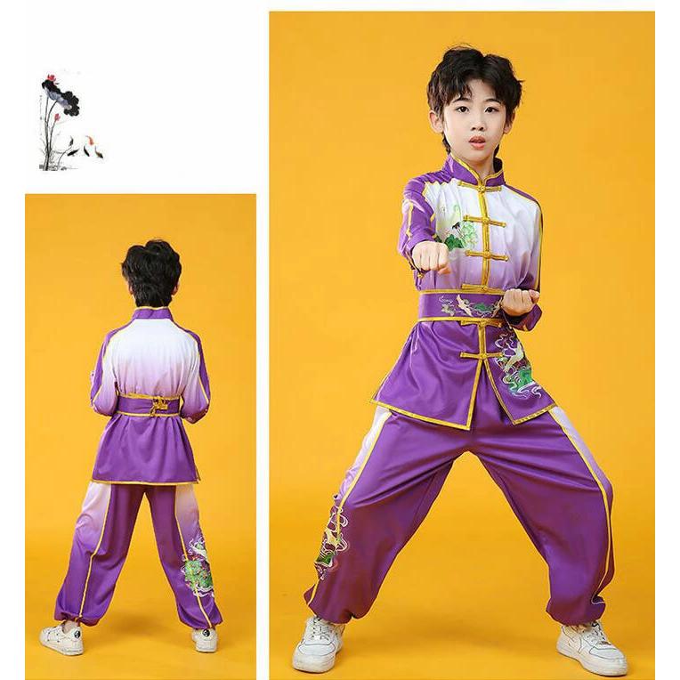 太極拳専門服 カンフー 武術 チャイナ風 子供〜大人 上下セットアップ