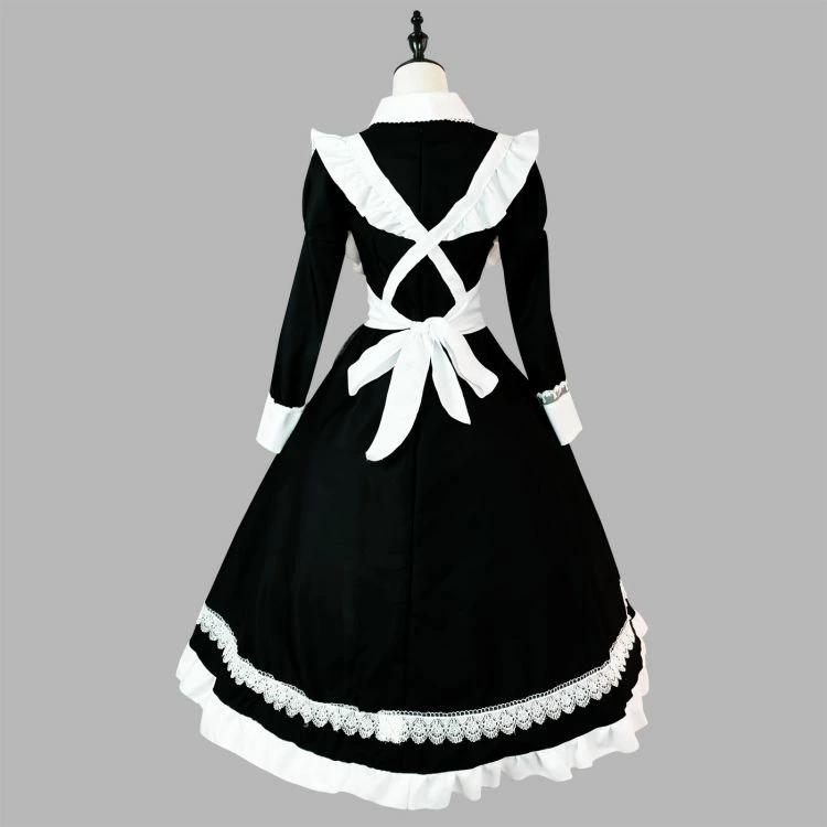 上品 メイド 服 ロング 丈 クラシック 英国風 コスプレ 衣装 上品 メイド 服 ロング 丈 クラシック 英国風 コスプレ 衣装
