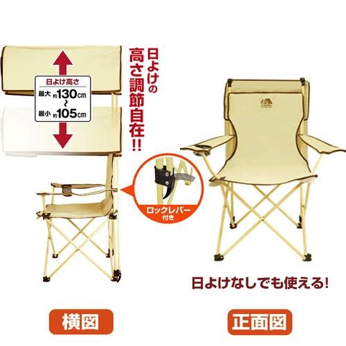 サンシェードアームチェア Hac2340 Yy M3 Hac 日よけ付 椅子 スポーツ観戦 耐荷重80kg 収納 アウトドア キャンプ 運動会 チェアリング コンパクト Hac2340 Bosky 通販 Yahoo ショッピング