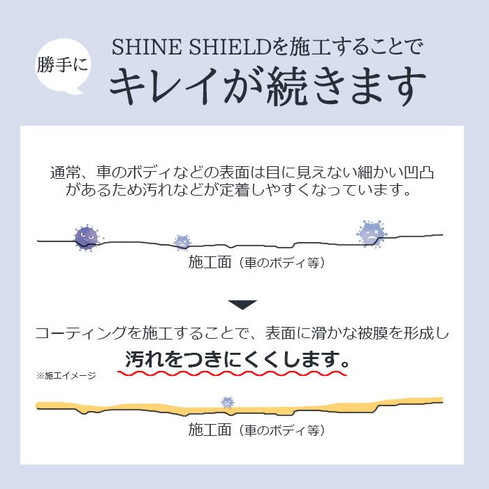 お試し 洗車 濡れたまま スプレー 超撥水 コーティング剤 シャインシールド 30ml | 日本製 極艶 車 バイク 自転車 ガラス系コーティング｜bospelino｜11