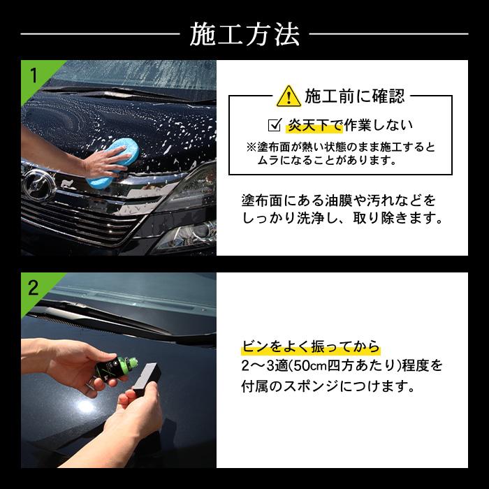 車 コーティング剤 PROTEC SHIELD CAR PROTECT 30ml | 日本製 洗車 撥水性 最強 極艶 艶出し 高耐久 簡単 撥水 超撥水コーティング剤 プロ級 水垢 水あか 防汚｜bospelino｜10