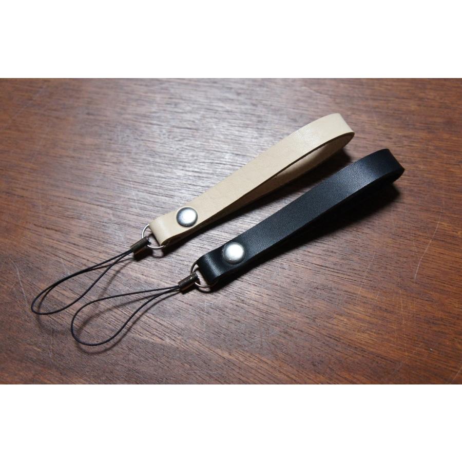 BOSSA ヌメ革製 中古 本革製 シンプル携帯ストラップ MS2 レザー ショップ 日本製 スマホストラップ