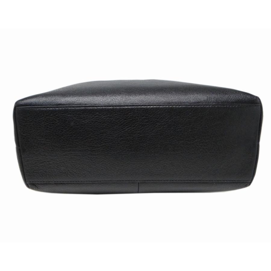 COACH（コーチ） 26225 レザー ラージトートバッグ ブラック＜USED