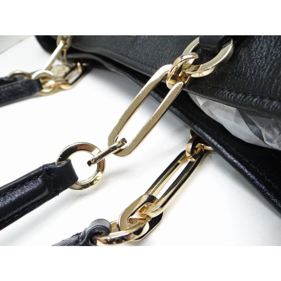 COACH（コーチ） 26225 レザー ラージトートバッグ ブラック＜USED