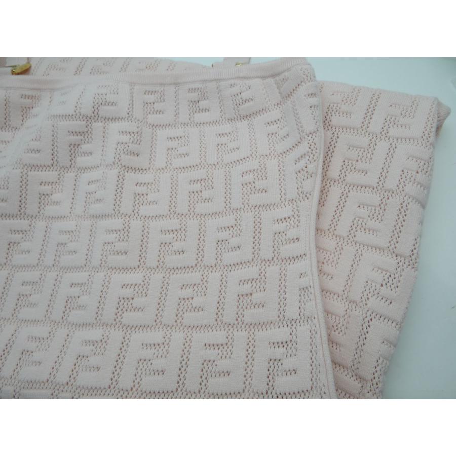 FENDI フェンディ FZDA17 ズッカ柄 FF ニット ワンピース ピンク FENDI フェンディ FZDA17 ズッカ柄 FF ニット ワンピース ピンク