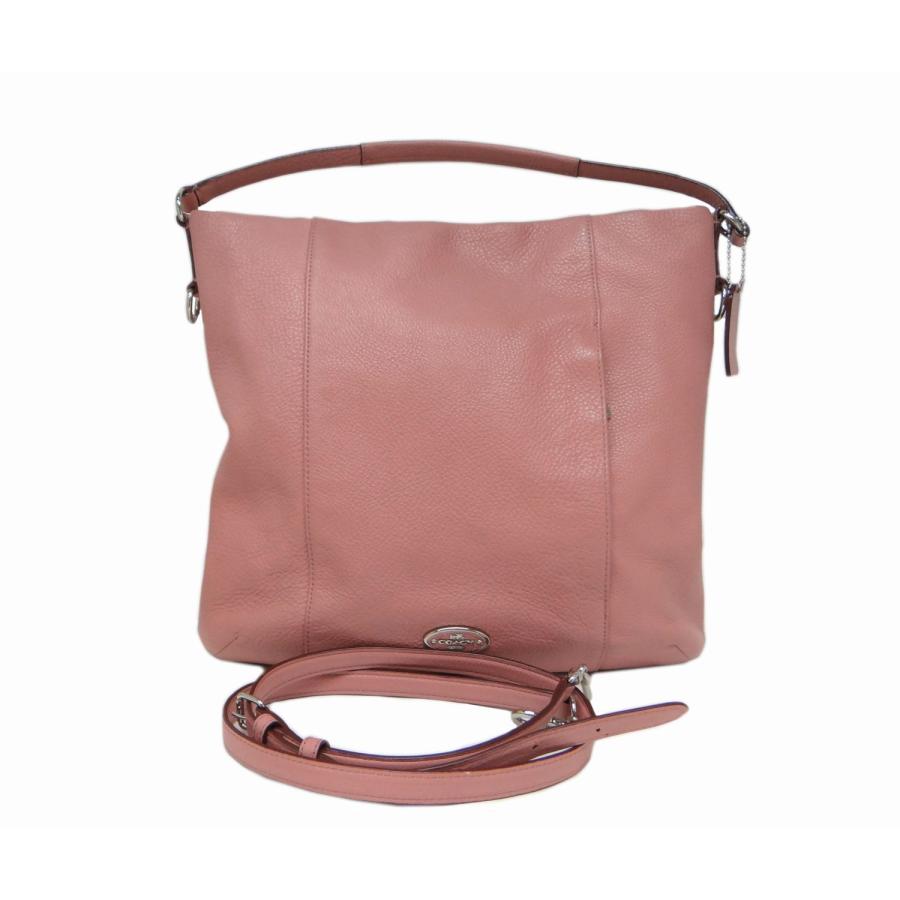 COACH（コーチ） F34511 レザー 2WAYショルダーバッグ ピンク＜USED