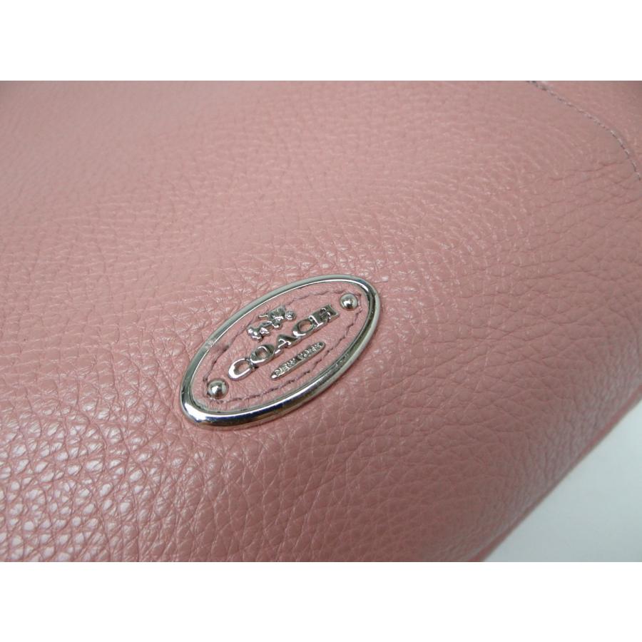 COACH（コーチ） F34511 レザー 2WAYショルダーバッグ ピンク＜USED