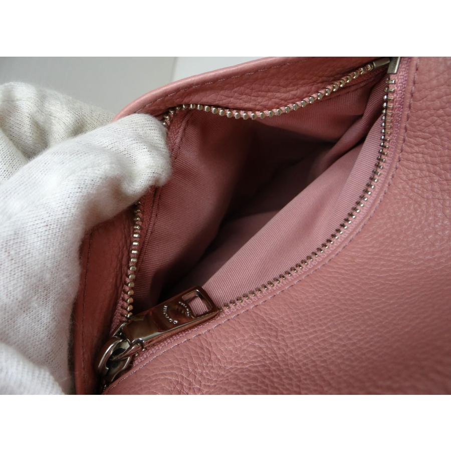 COACH（コーチ） F34511 レザー 2WAYショルダーバッグ ピンク＜USED