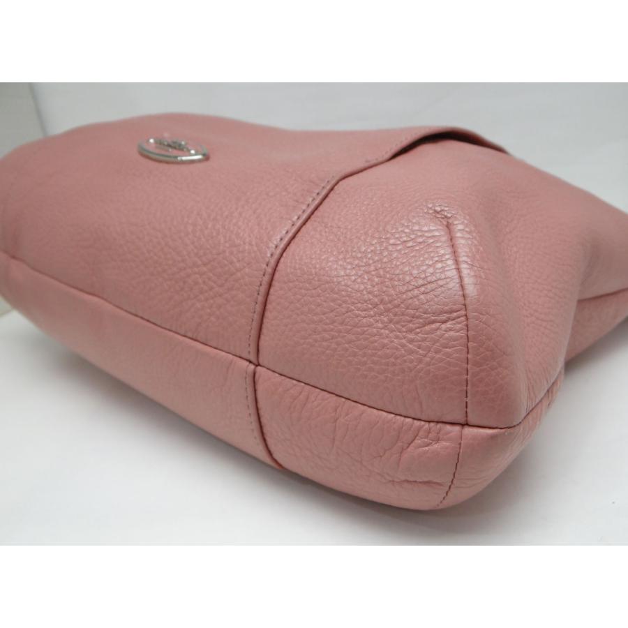 COACH（コーチ） F34511 レザー 2WAYショルダーバッグ ピンク＜USED