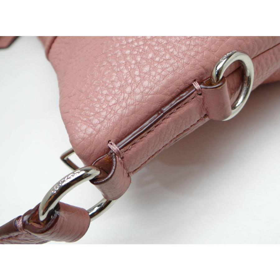 COACH（コーチ） F34511 レザー 2WAYショルダーバッグ ピンク＜USED
