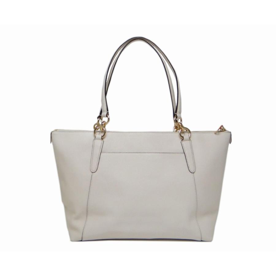 COACH（コーチ） F57526 レザー トートバッグ ホワイト＜USED