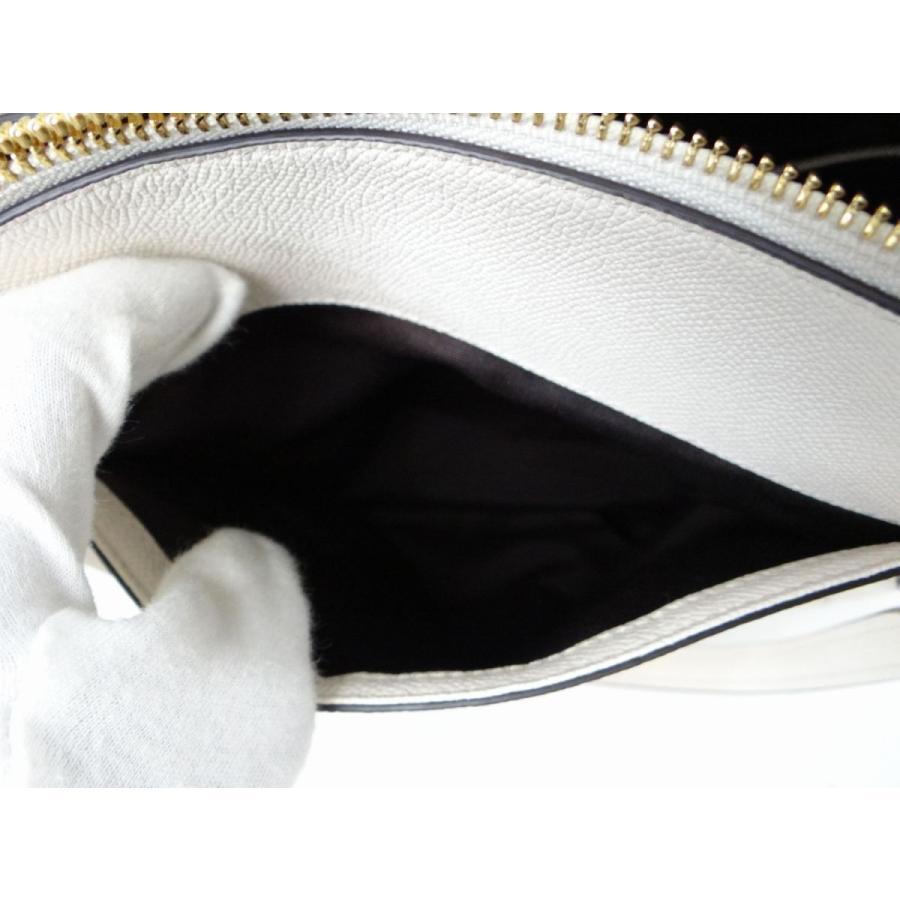 COACH（コーチ） F57526 レザー トートバッグ ホワイト＜USED