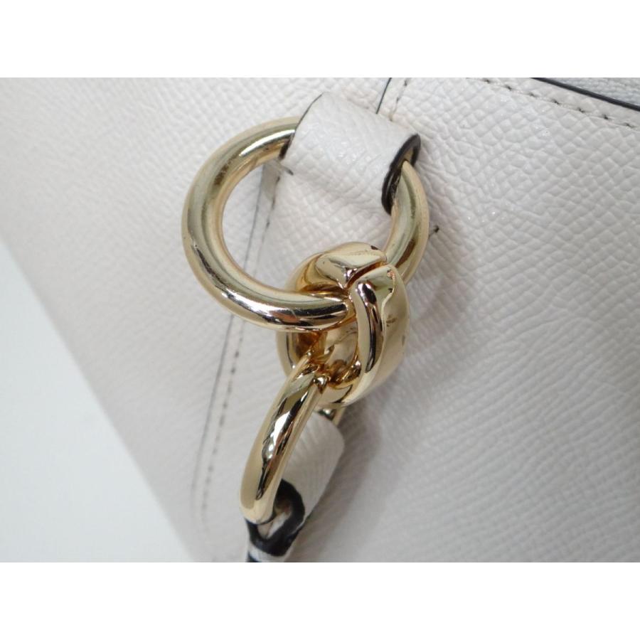 新品　未使用　COACH ホワイトレザー ハンドバッグ 楽天市場】コーチ COACH ハンドバッグ マディソン パンチング