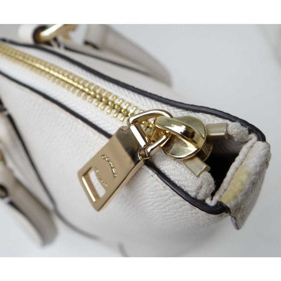 COACH（コーチ） F57526 レザー トートバッグ ホワイト＜USED