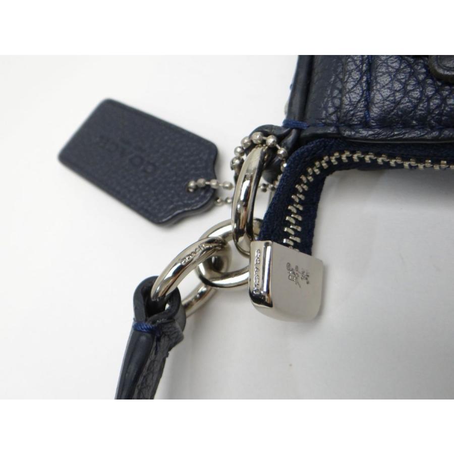 COACH コーチ 37702 フローラル リベット チェルシー クロスボディー ペブル レザー 2WAYハンドバッグ ネイビー＜USED＞｜bossfull｜08