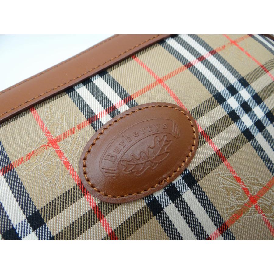 【美品】BURBERRYバーバリー ノバチェック セカンドバッグ ポーチ BURBERRY Burberrys バーバリー ノバチェック セカンドポーチ