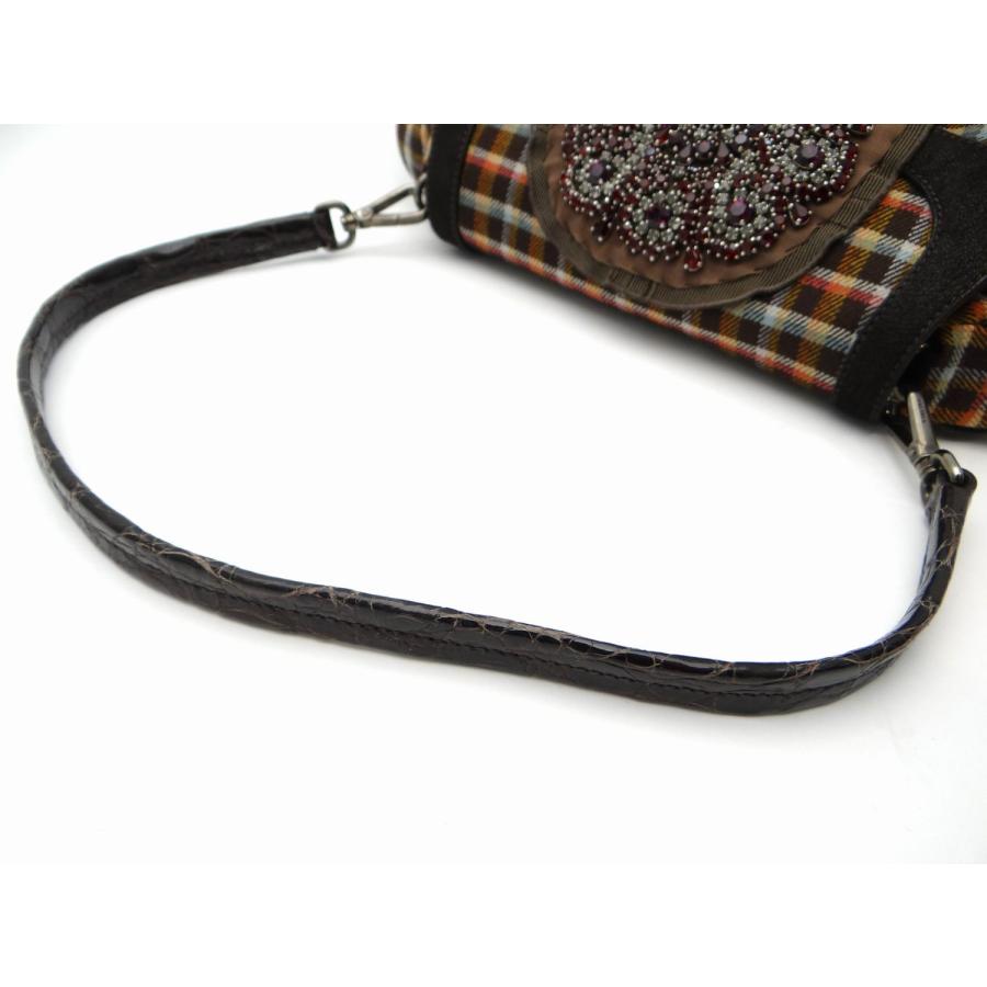 PRADA プラダ BR2812 VICHY RICAMO SK ビジュー チェック  