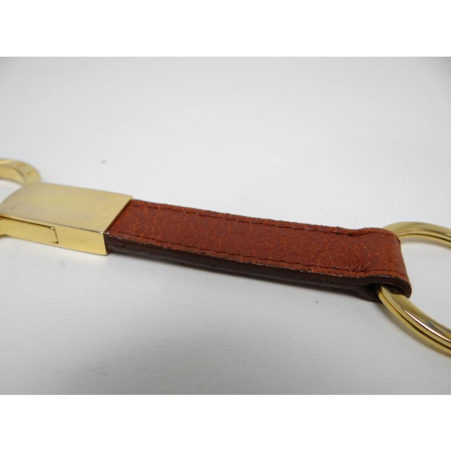 BVLGARIブルガリ・ブルガリマン キーリングレザーゴールド/ブラウン