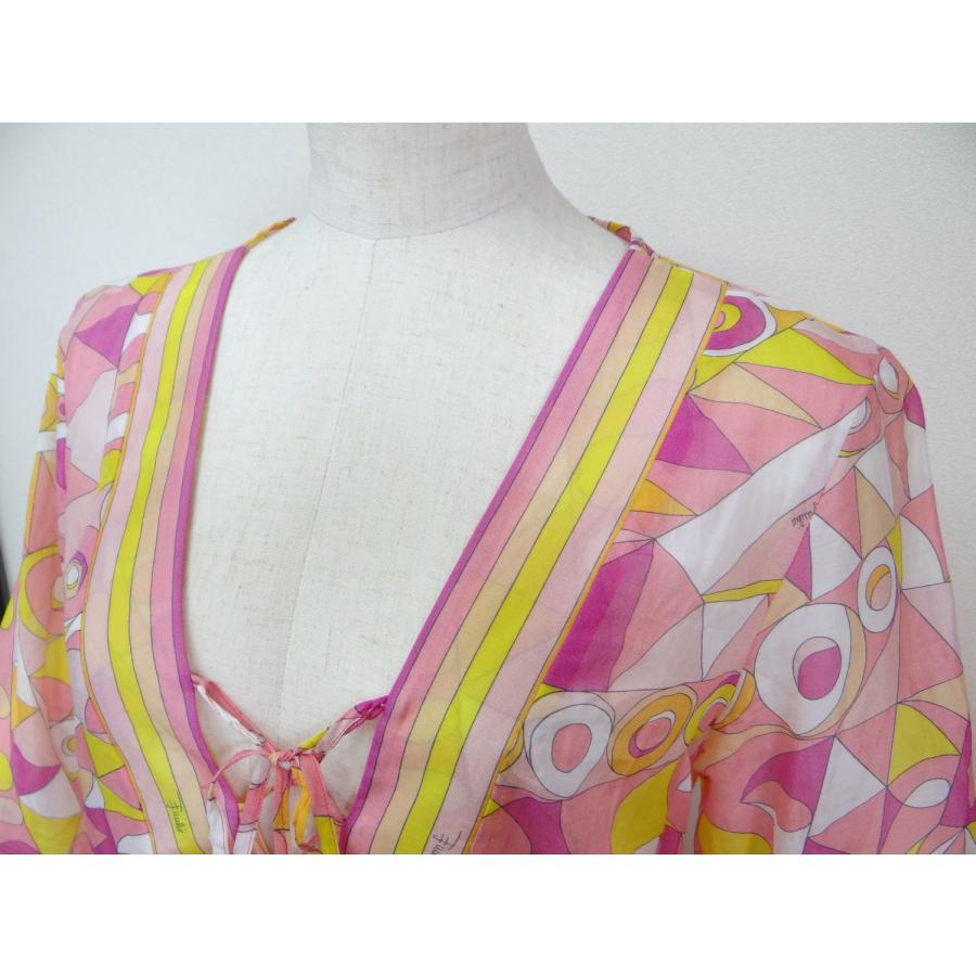 EMILIO PUCCI エミリオプッチ シルク×綿 チュニック ピンク系