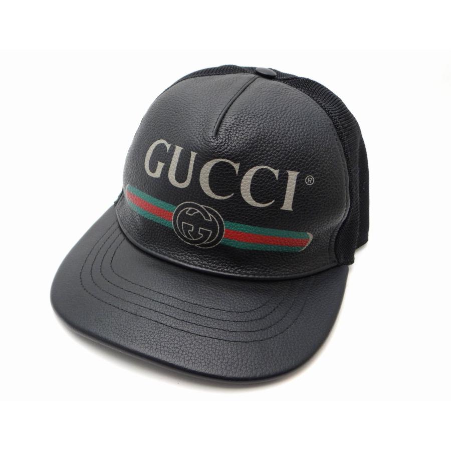 GUCCI グッチ 426887 GG シェリー レザー メッシュ ベースボール GUCCI グッチ 426887 GG シェリー レザー メッシュ ベースボール