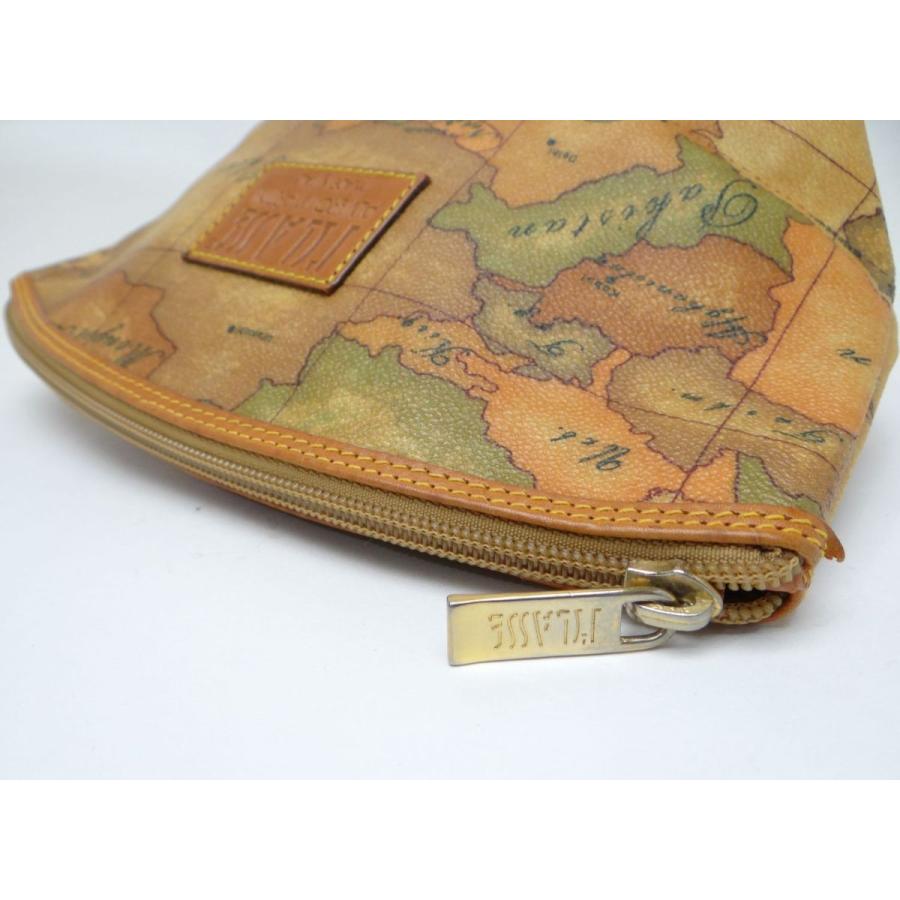 【美品】PRIMA CLASSE プリマクラッセ　地図柄 レザー　ポーチ　大人気 美品】PRIMA CLASSE プリマクラッセ 地図柄 レザー ポーチ