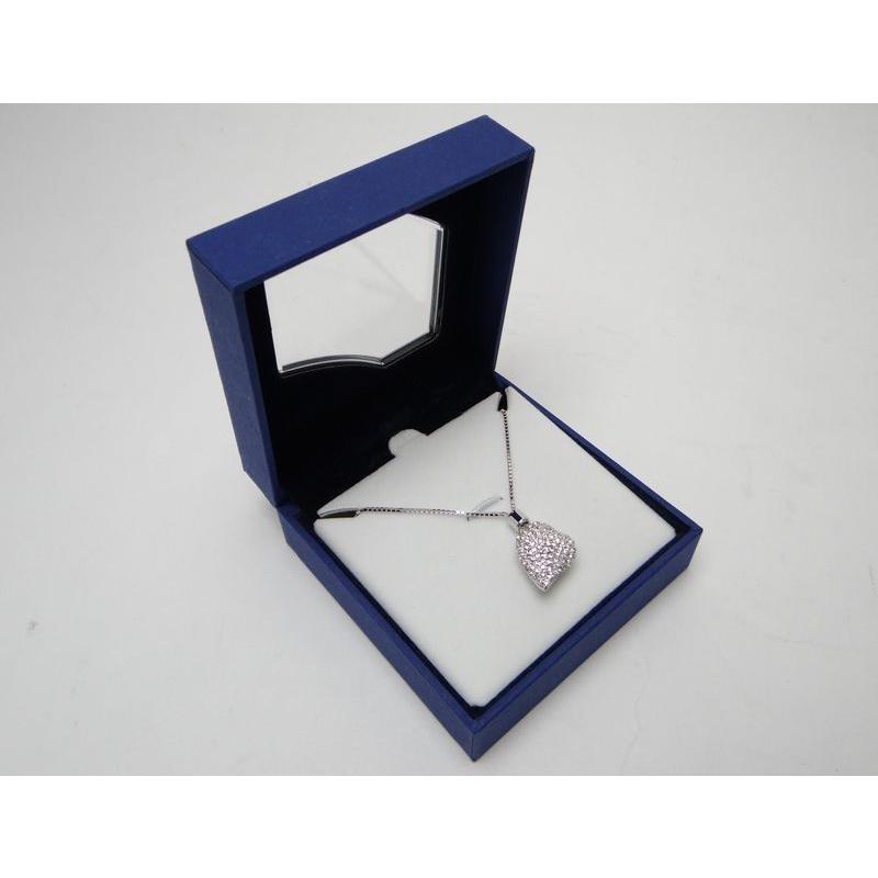 SWAROVSKI（スワロフスキー） ラインストーン ハート ネックレス＜USED 