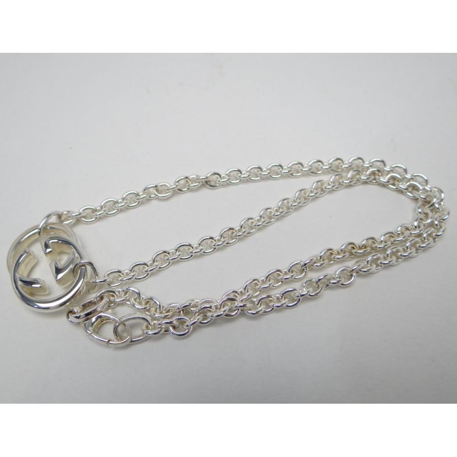 GUCCI グッチ 25001 ダブルG チェーン ネックレス ペンダント SV925