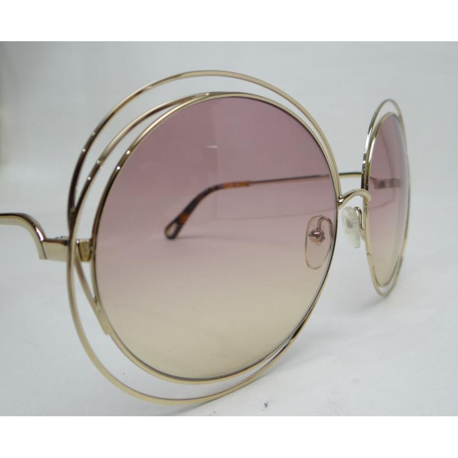 Chloe（クロエ） CE114S Carlina サングラス ゴールド系＜USED＞【送料