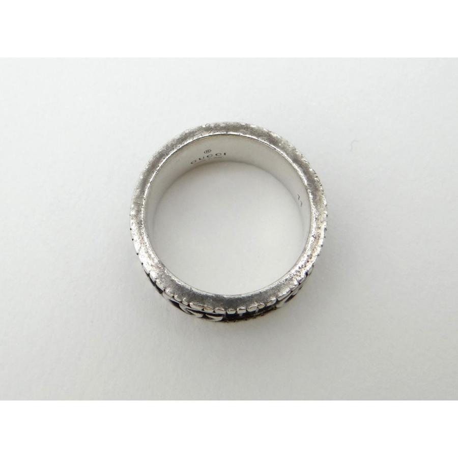 ダブルG GUCCI グッチ 551899 シルバー リング #11 SV925＜USED