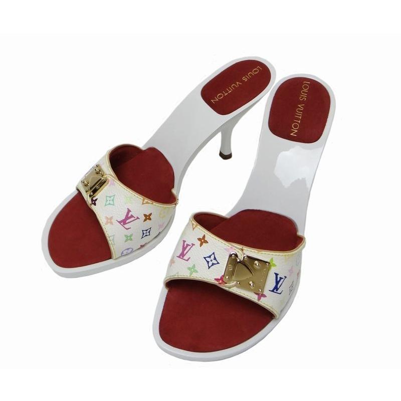 LOUIS VUITTON ルイヴィトン モノグラム・マルチカラー/ブロン ミュール サンダル 38 1/2(約25cm)＜希少未使用品＞