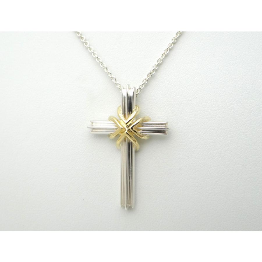 ★SALE★【ティファニー】シグネチャー　クロス　十字架　コンビ　ペンダント TIFFANY&Co.（ティファニー） シグネチャー クロス ネックレス