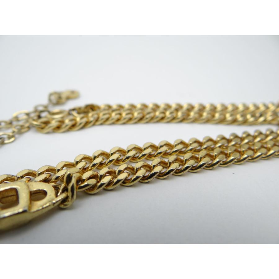 Christian Dior ディオール CDロゴ 喜平 ゴールドチェーン チョーカー