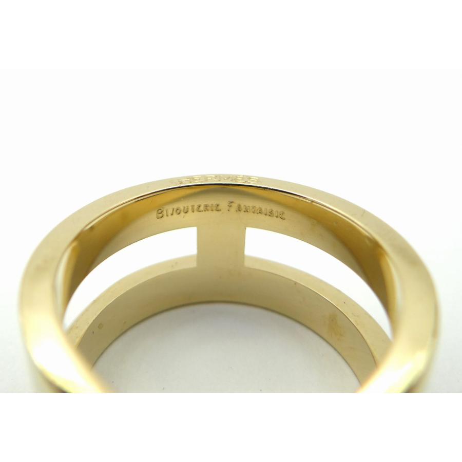 HERMES（エルメス） リュバン スカーフリング ゴールド＜USED＞【送料