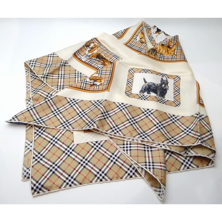 BURBERRY（バーバリー） Burberrys 犬 ドッグ シルク スカーフ