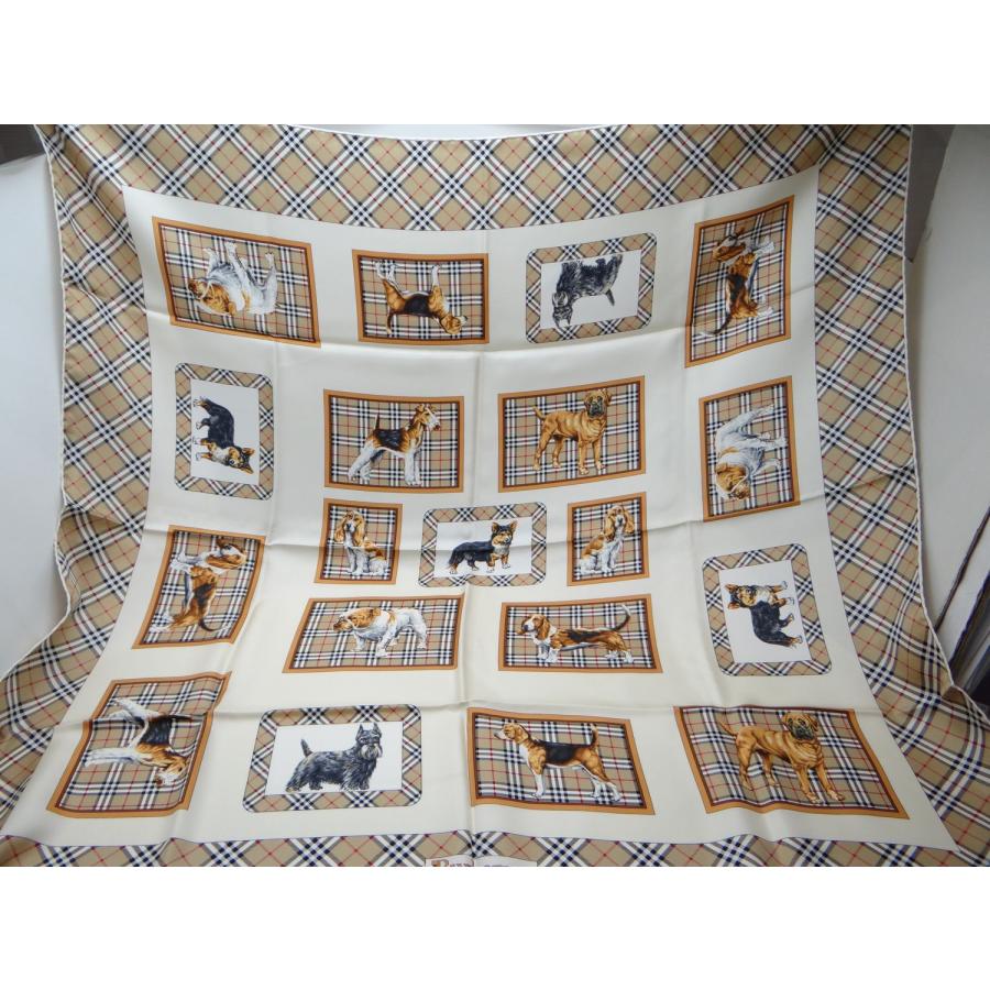 BURBERRY（バーバリー） Burberrys 犬 ドッグ シルク スカーフ