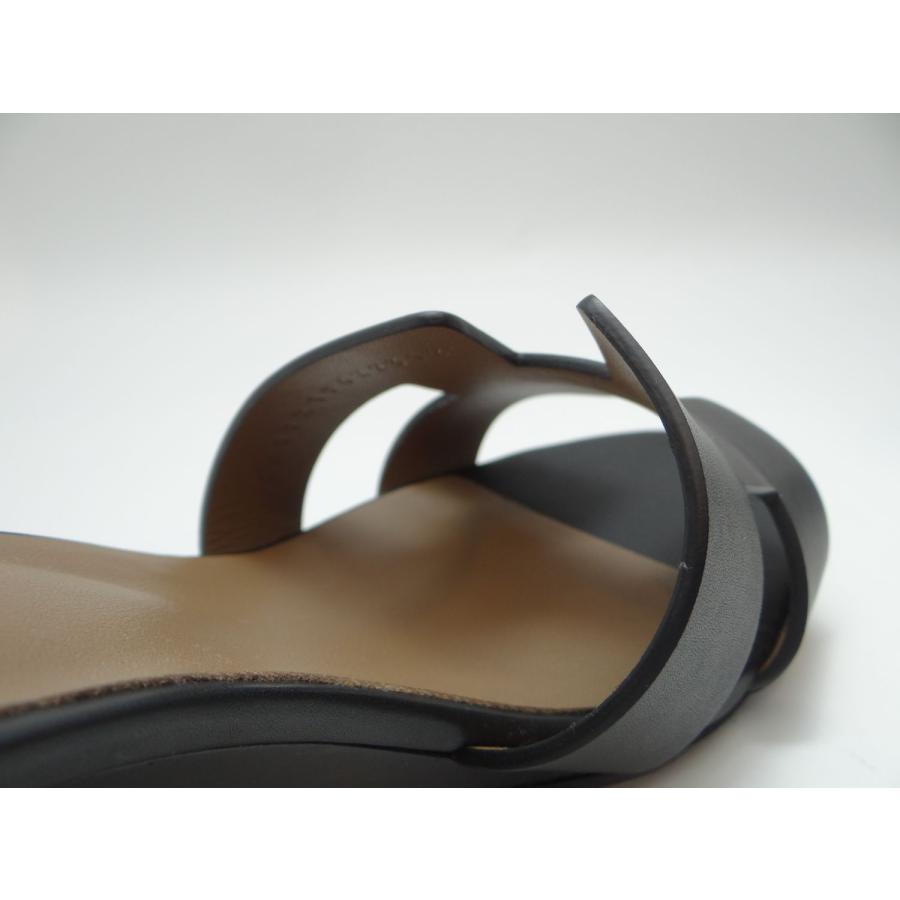 HERMES（エルメス） サンダル レジェンド ウエッジヒール ブラック