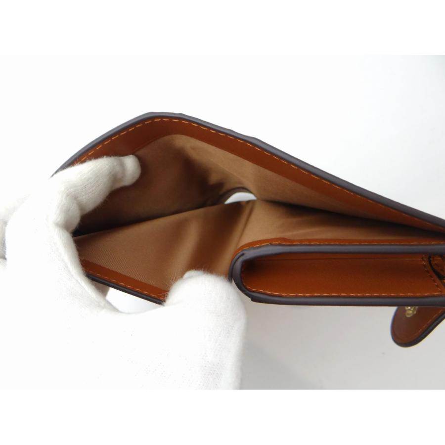 COACH（コーチ） C0082 シグネチャー PVC×レザー 二つ折りL字