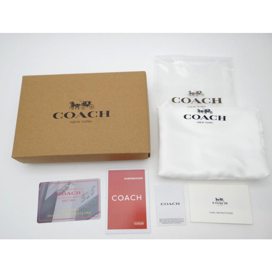 COACH（コーチ） C0082 シグネチャー PVC×レザー 二つ折りL字