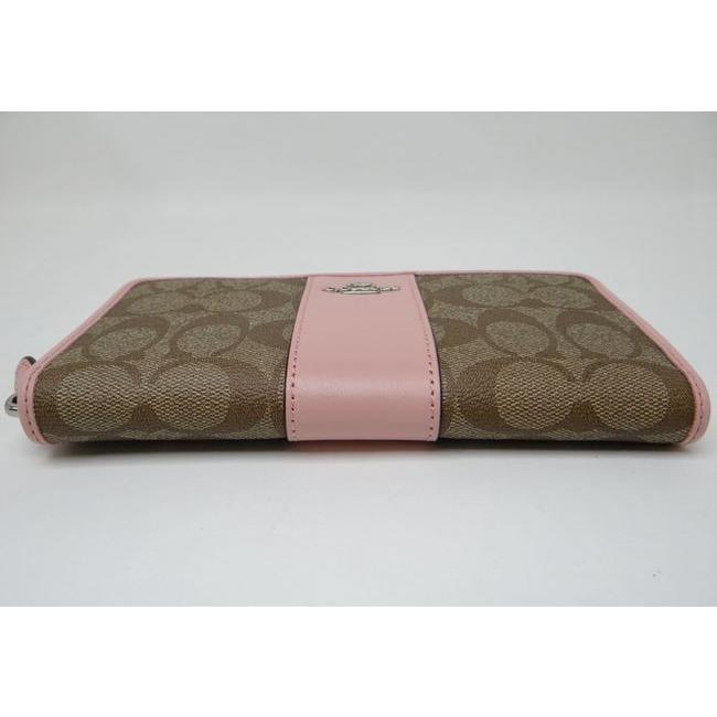 COACH（コーチ） F54630 シグネチャー ストライプ PVC ラウンド