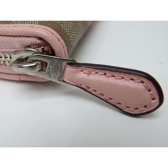 COACH（コーチ） F54630 シグネチャー ストライプ PVC ラウンド