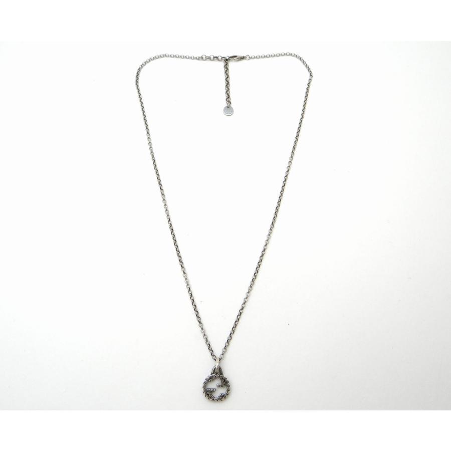GG GUCCI グッチ インターロッキングG ペンダント ネックレス SV925