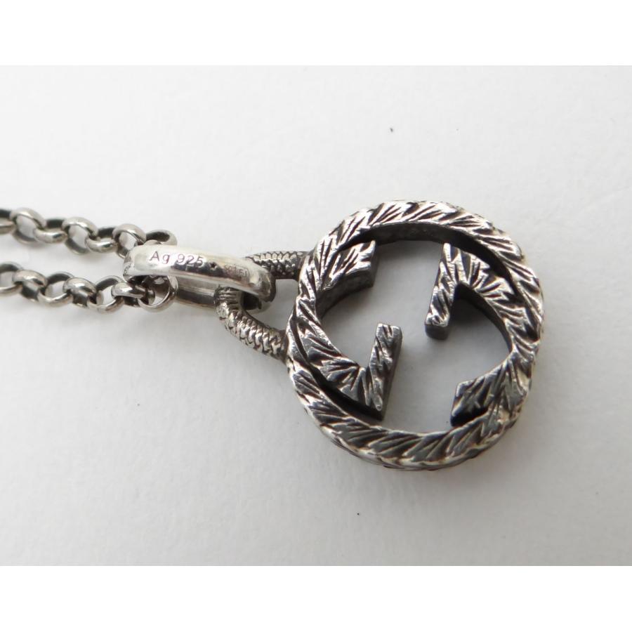 GG GUCCI グッチ インターロッキングG ペンダント ネックレス SV925