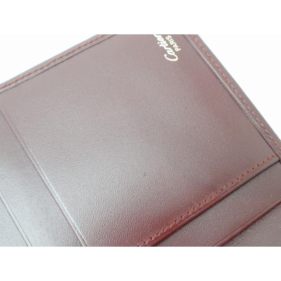 Cartier（カルティエ） マストライン レザー 二つ折り長財布 札入れ