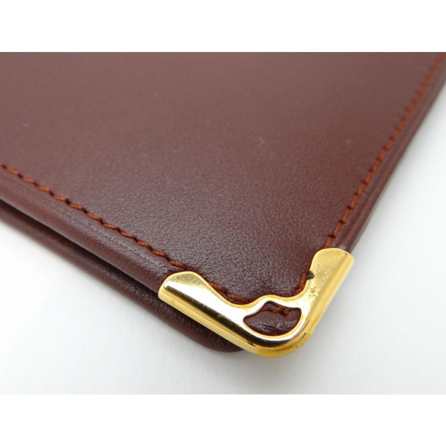 Cartier（カルティエ） マストライン レザー 二つ折り長財布 札入れ